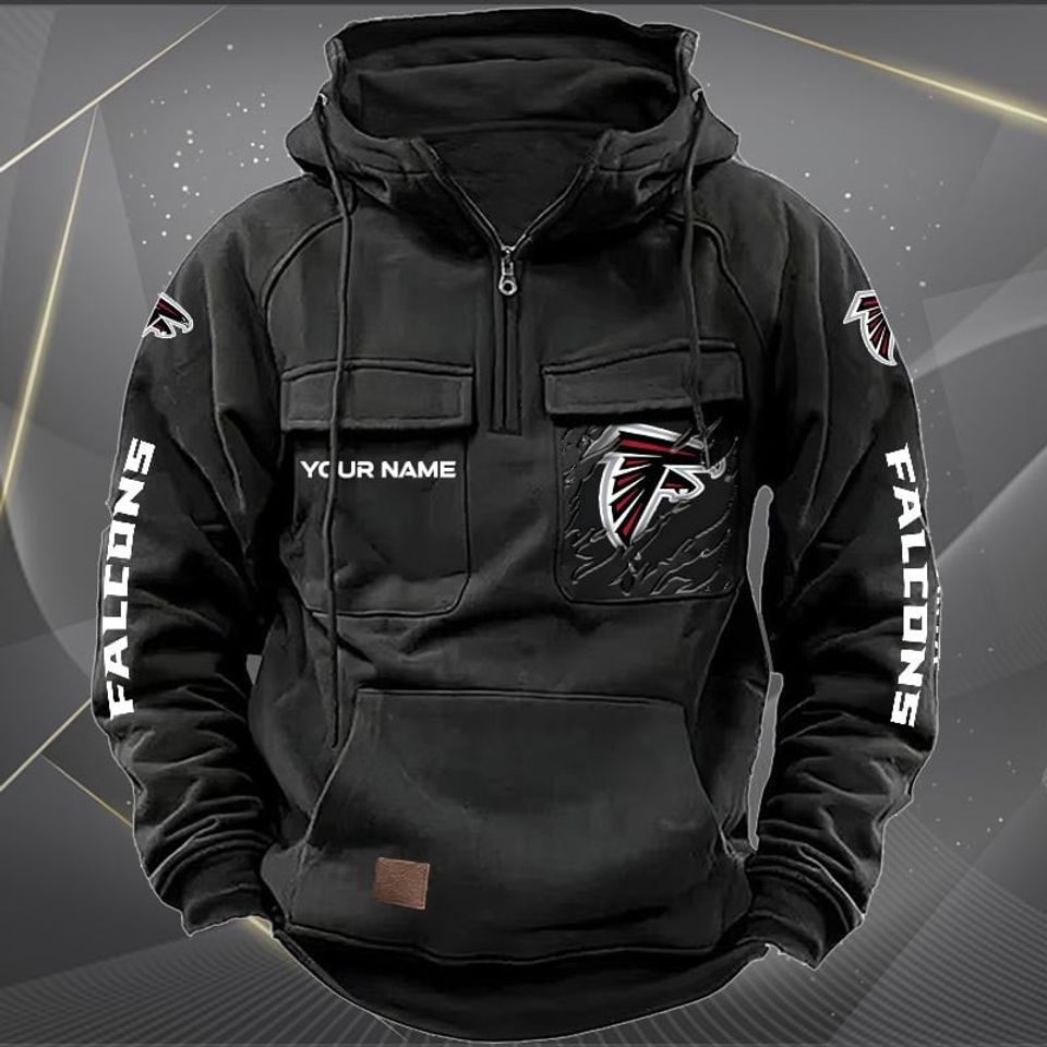 Atlanta Falcons Vintage Men Hoodies With Custom Name