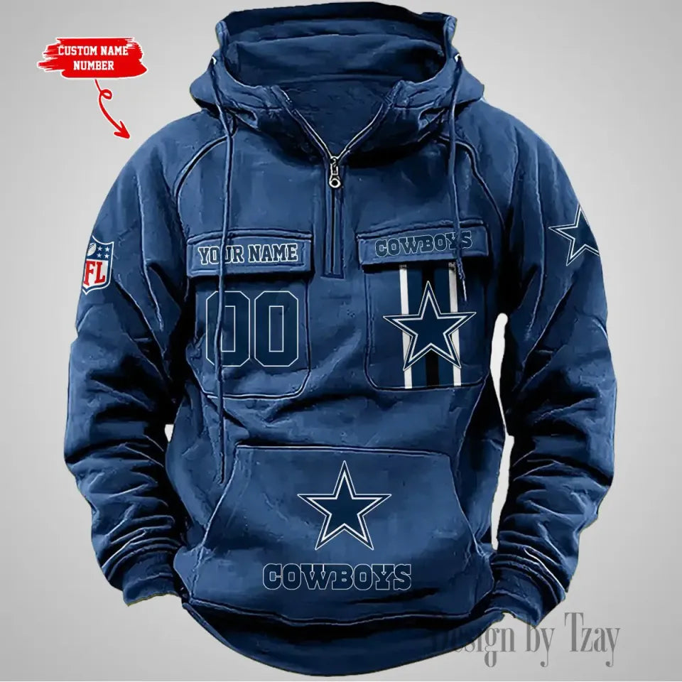 Dallas Cowboys Custom Vintage Men Hoodies