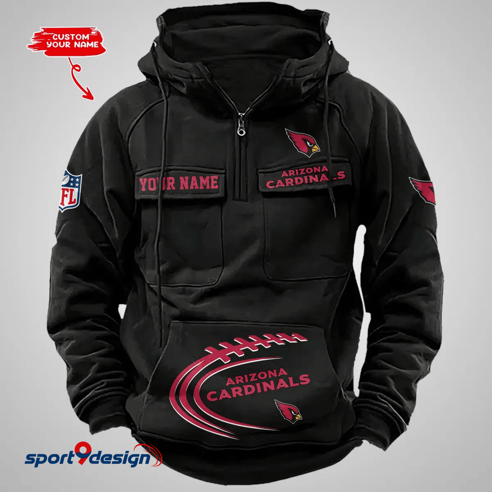 Arizonna Cardinals Custom Cargo Hoodie, Gift For Fan