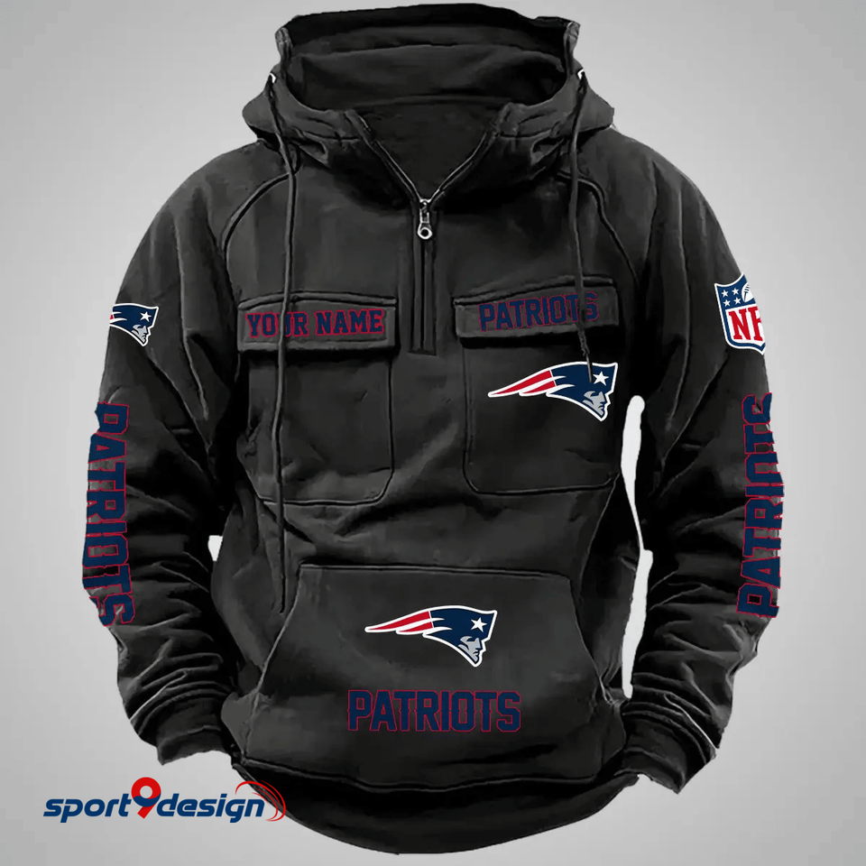 NE Patriots Custom Cargo Hoodie For Fan