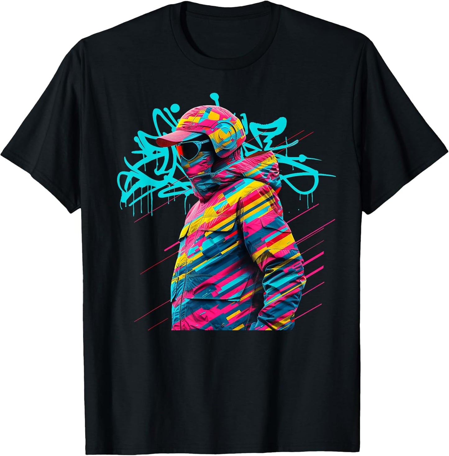 Modern Art Street Style Apparel Hip-hop Music Tees