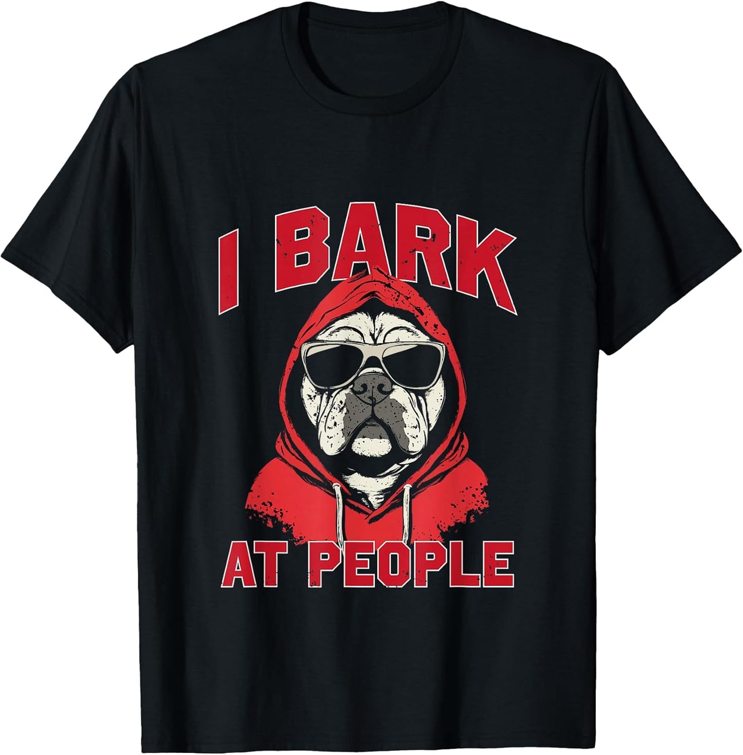 I Bark At People Tee - Georgia Fan Gifts