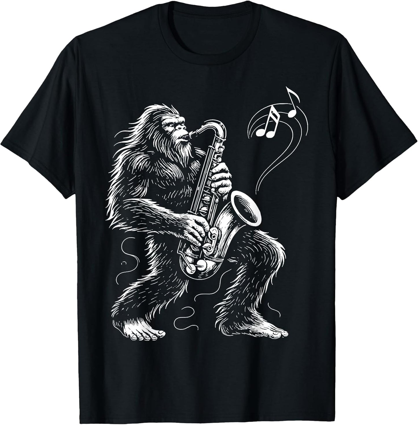 Bigfoot Saxophone Sasquatch Music Saxophonist
