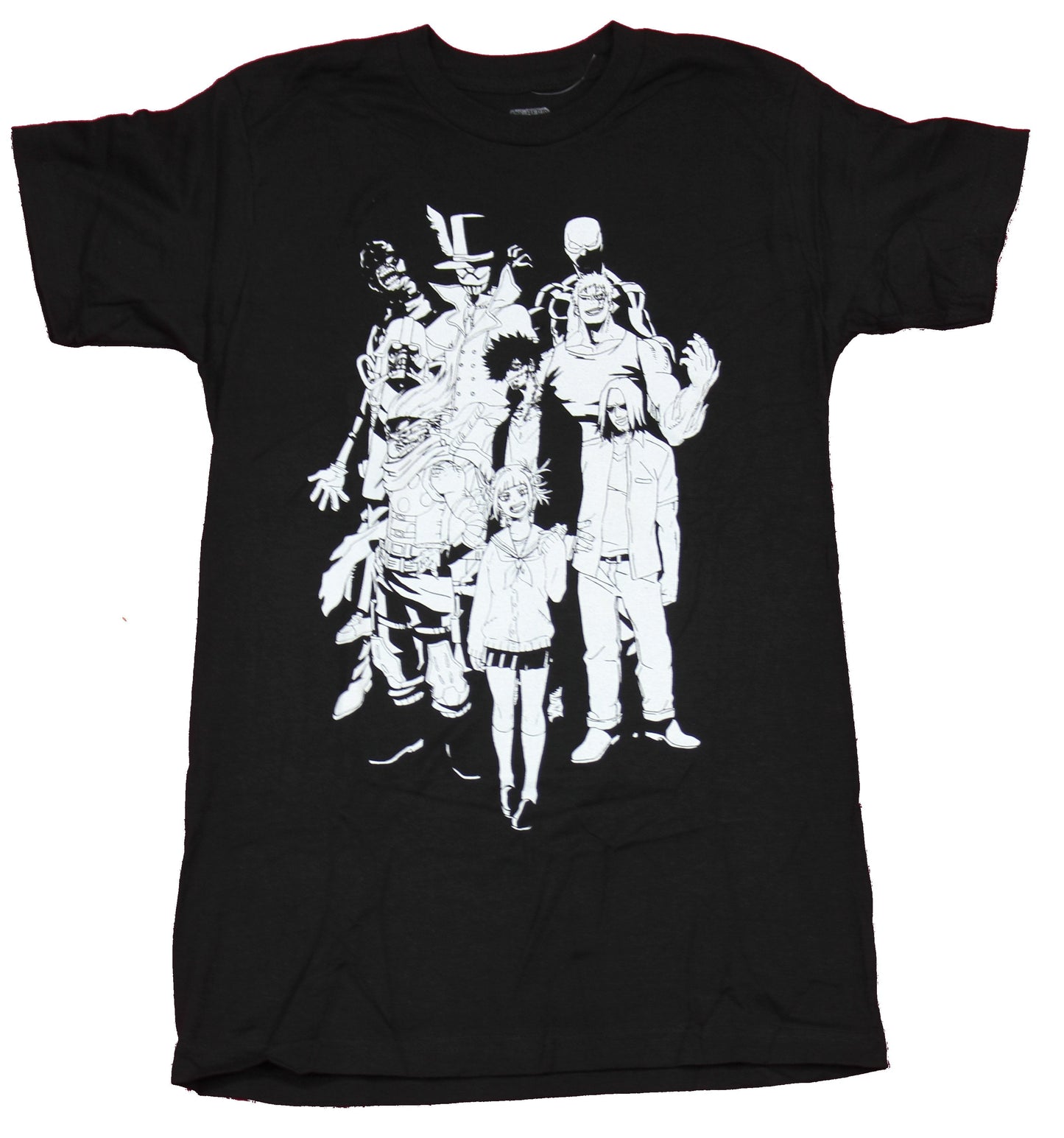My Hero Academia Mens T-Shirt - Vanguard Action Squad Group Front Logo Back