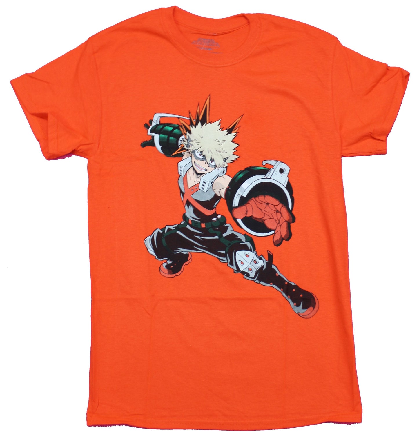 My Hero Academia Mens T-Shirt - Bakugo Posed Ready to Fight Image