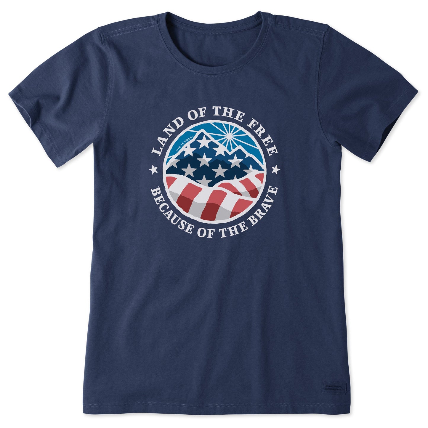 Women's Land of the Free Americana Coin Short Sleeve Crusher Tee
