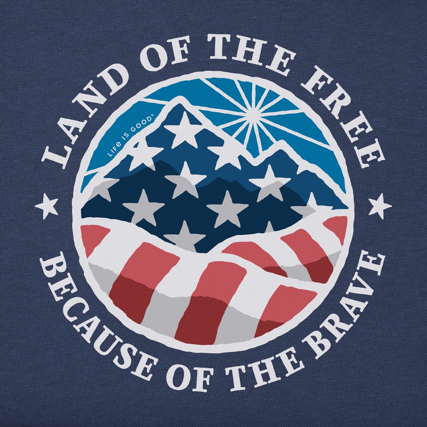 Women's Land of the Free Americana Coin Short Sleeve Crusher Tee