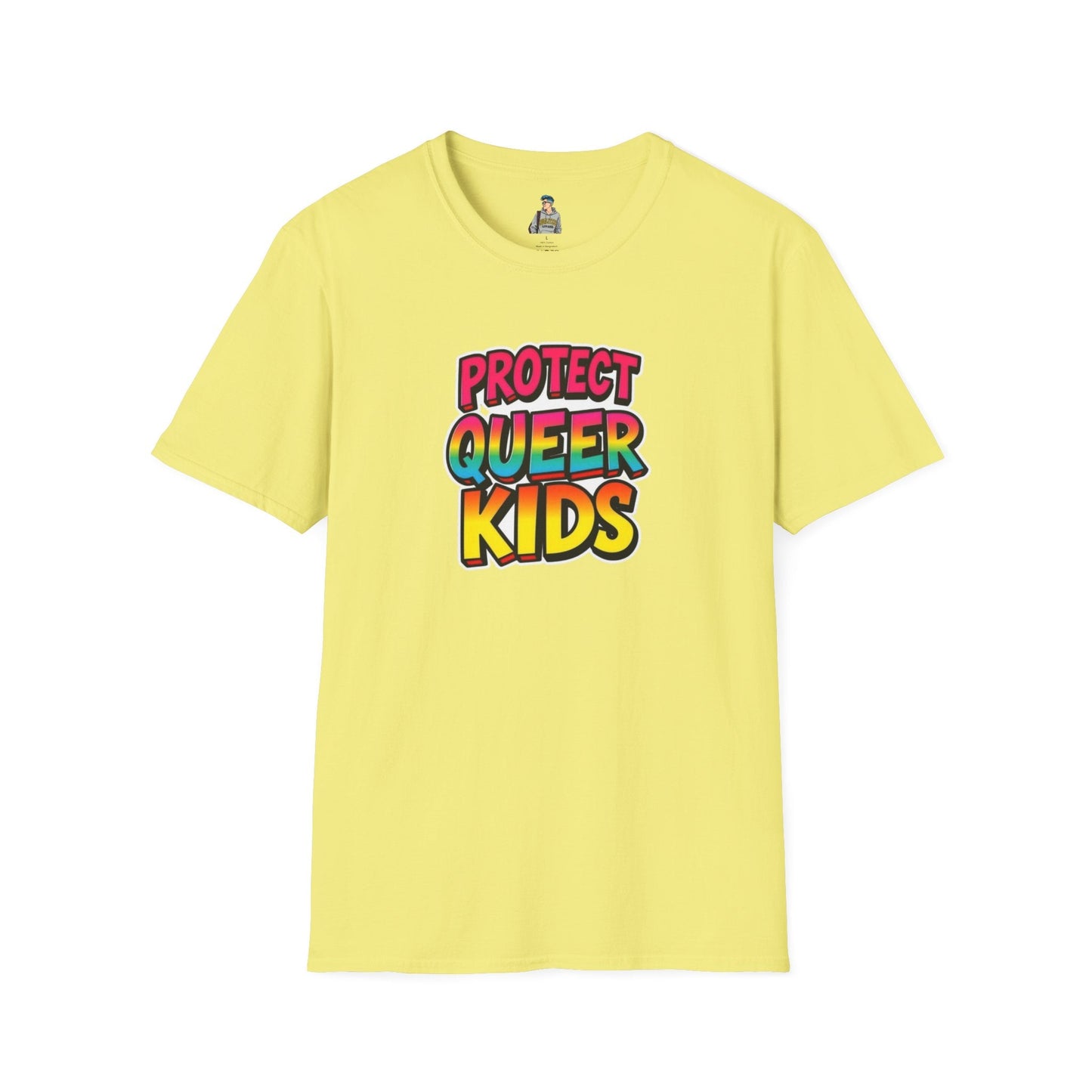 Protect Queer Kids Unisex Softstyle T-Shirt | Inclusive & Comfortable Tee