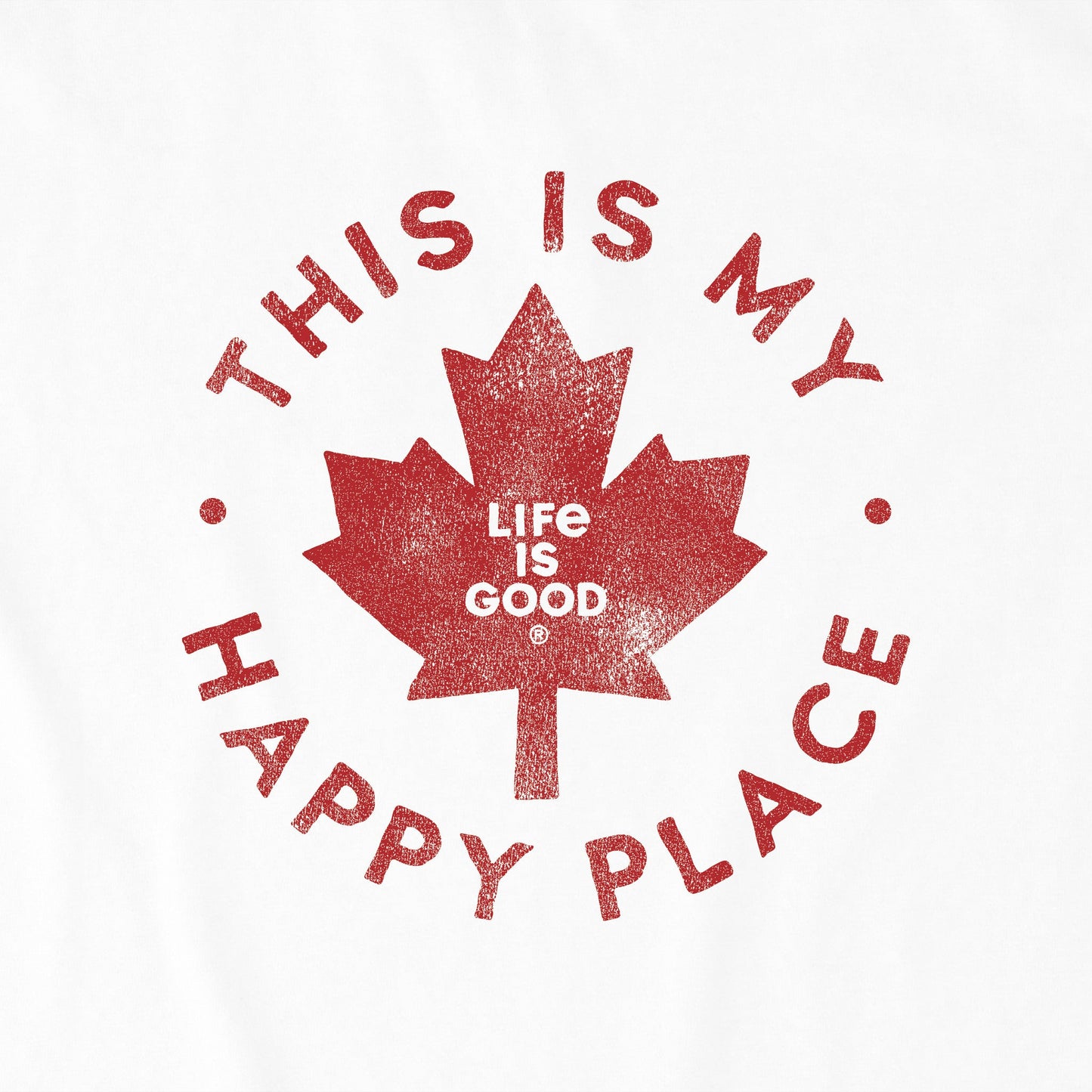 Men's Canada is my Happy Place Short Sleeve Tee