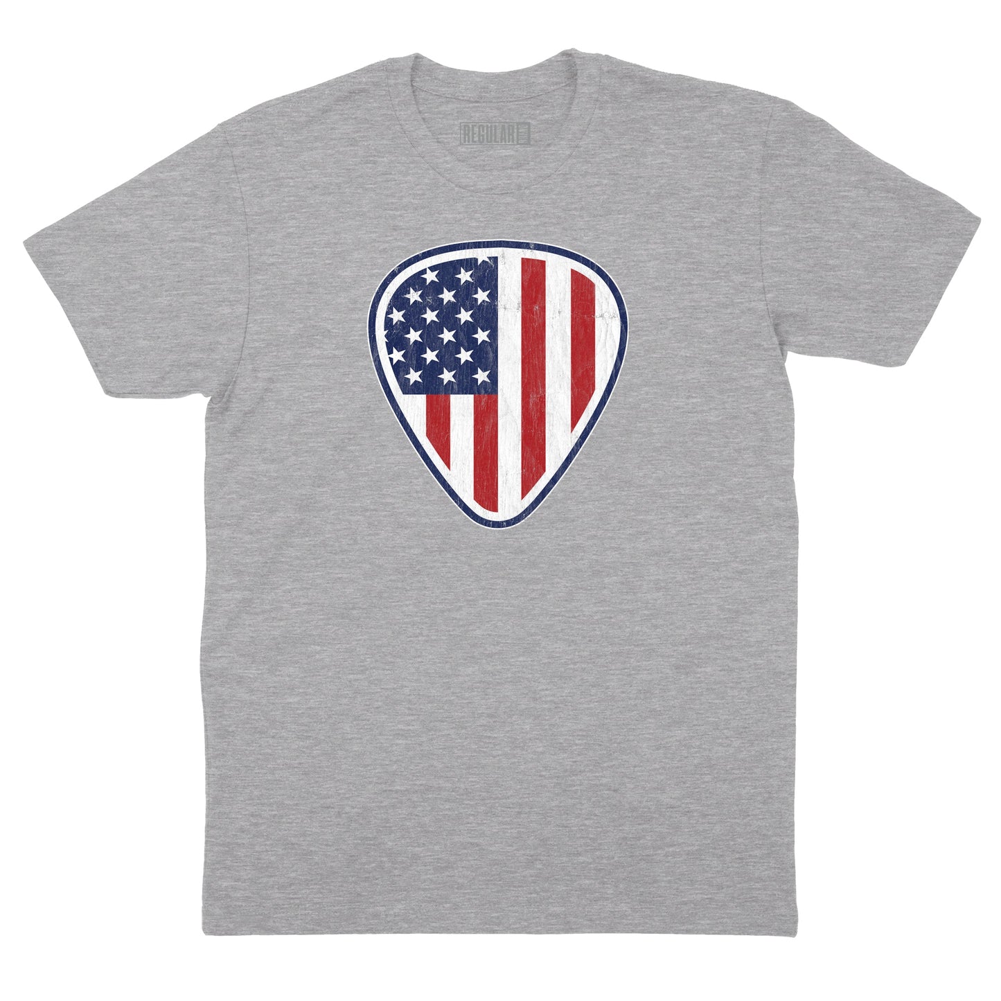 American Flag Guitar Pick T-Shirt