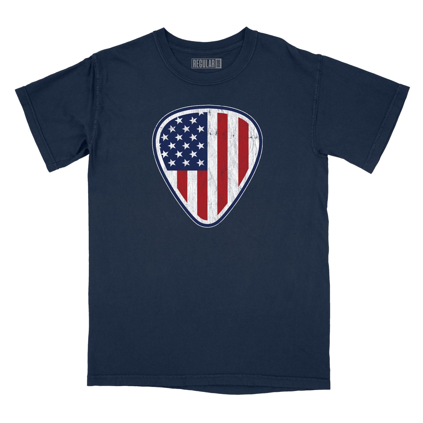 American Flag Guitar Pick Relaxed Fit T-Shirt