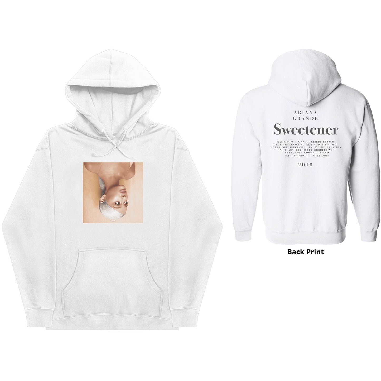 Ariana Grande Pullover Hoodie: Sweetener (Back Print)