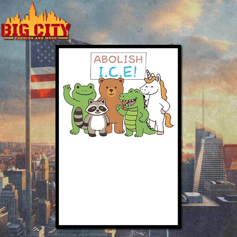 Abolish ICE Frog Unicorn Raccoon Bear Dinosaur Protest Shirt