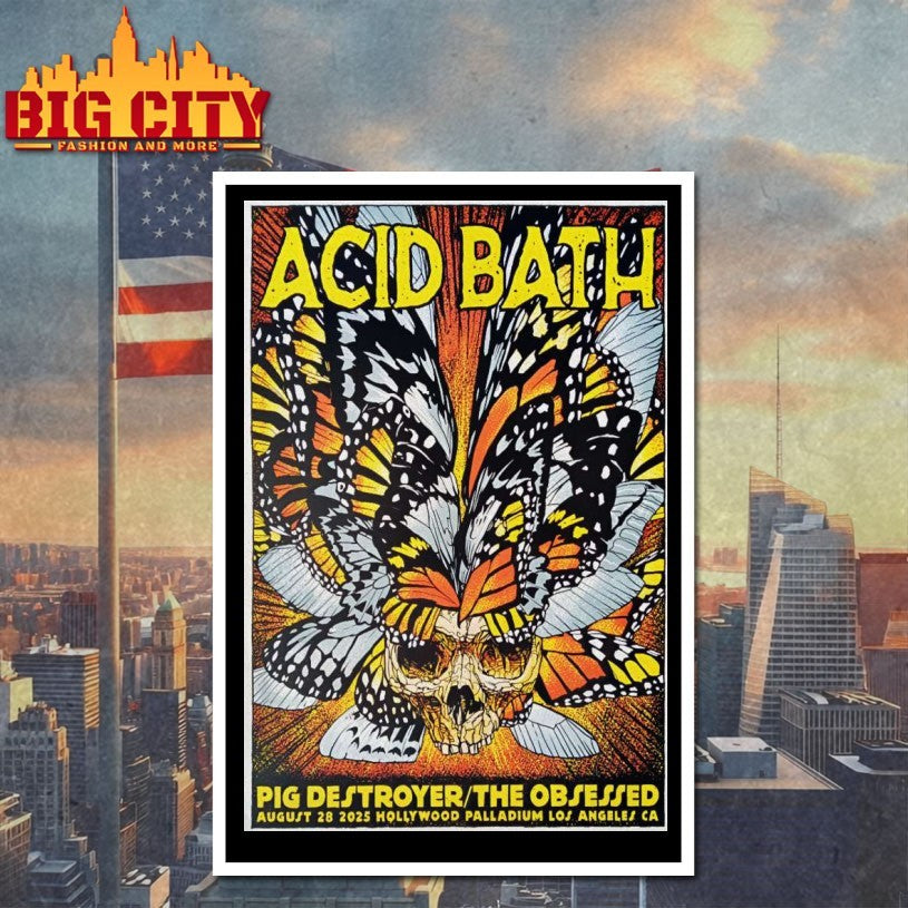 Acid Bath Aug 28 2025 Hollywood Palladium In Hollywood CA Poster Shirts