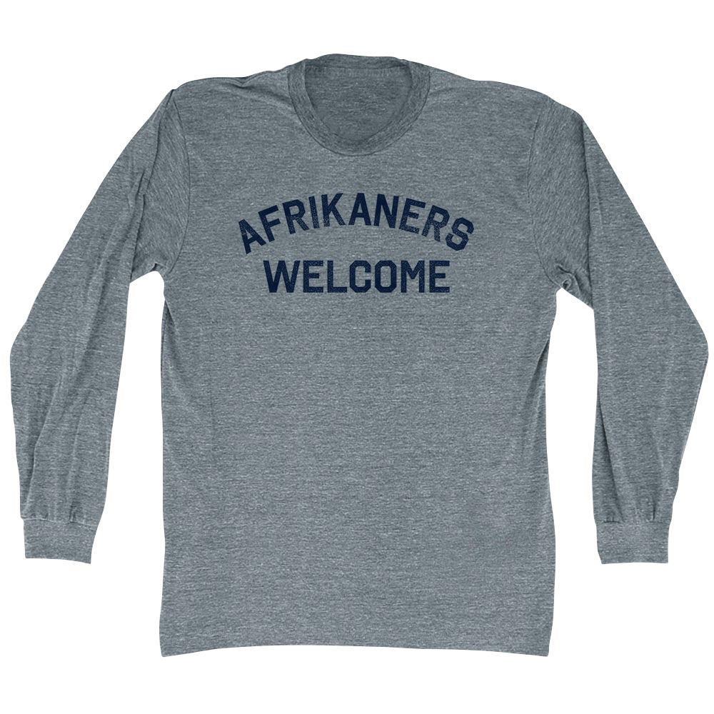 Afrikaners Welcome Adult Tri-Blend Long Sleeve T-shirt