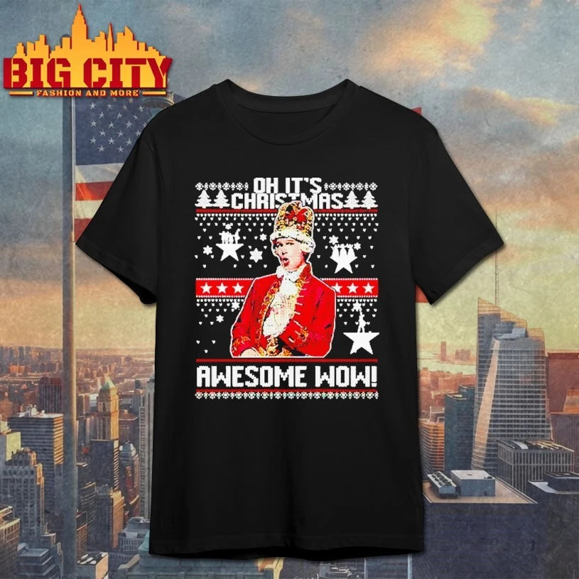 Alexander Hamilton Oh It’s Christmas Awesome Wow ugly christmas shirt