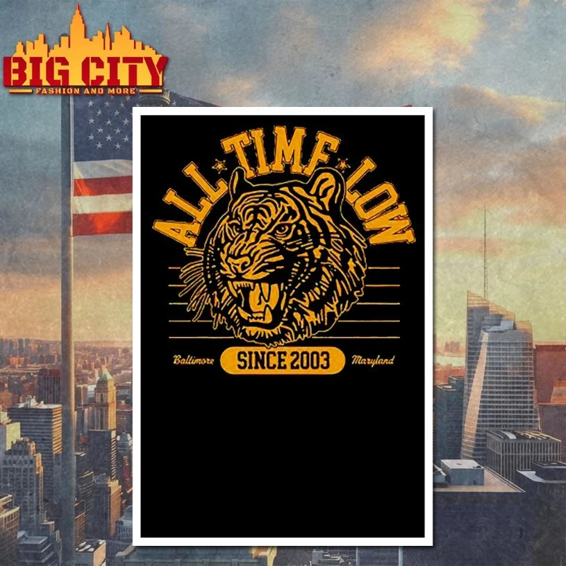 All Time Low Tiger Dateback Shirt