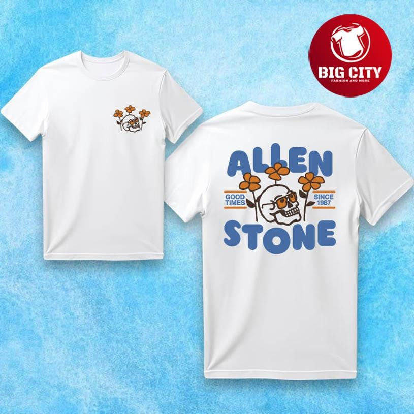 Allen Stone Skull Flower Two Sided Shirt