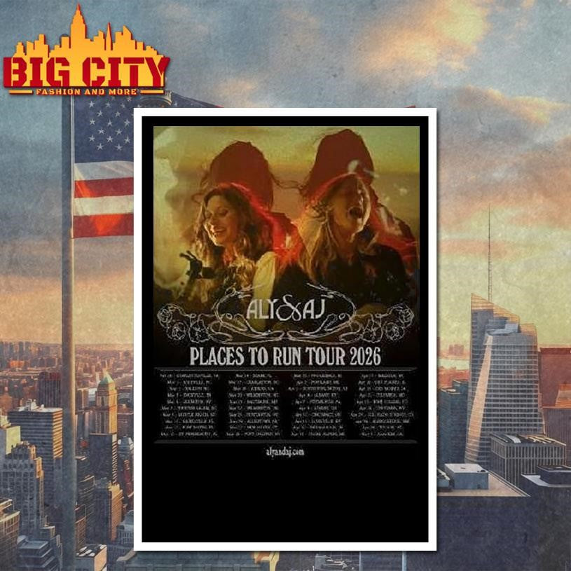 Aly And Aj Places To Run Live Tour 2026 Shirt