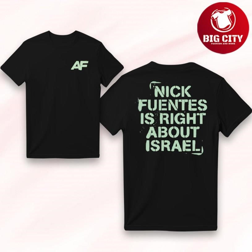 America First HQ Right About Israel Two Sided Shirt