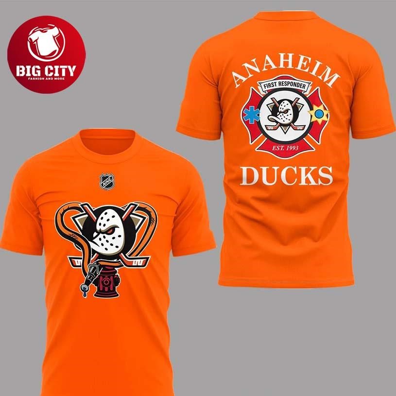 Anaheim Ducks First Responders Night Edition Two Sided Shirt