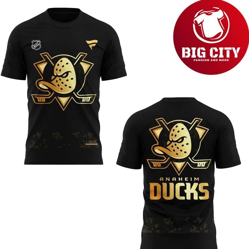 Anaheim Ducks Military Appreciation Night 2025 Two Sided Shirt