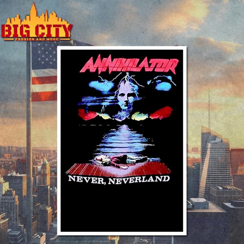 Annihilator Band Never Neverland 1990 Shirt