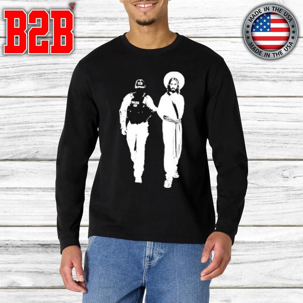 Anti Ice Jesus Arrested Parody Shirt