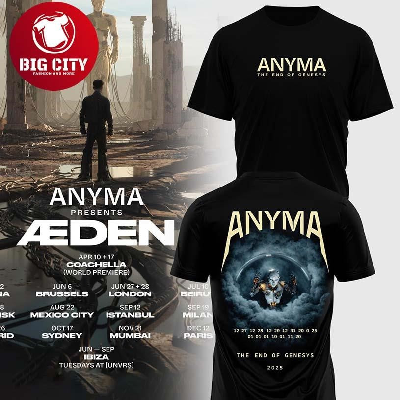 Anyma Sphere Las Vegas 2026 Show Eden Two Sided Shirt