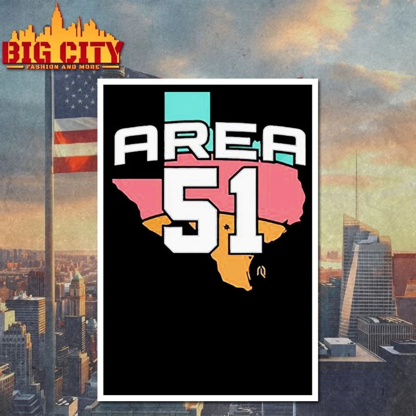 Area 51 Texas Map shirt