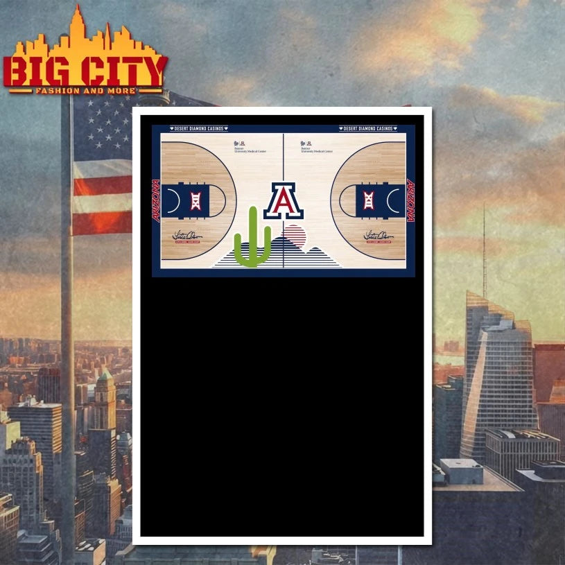 Arizona Basketball Vintage Cactus Court Shirt