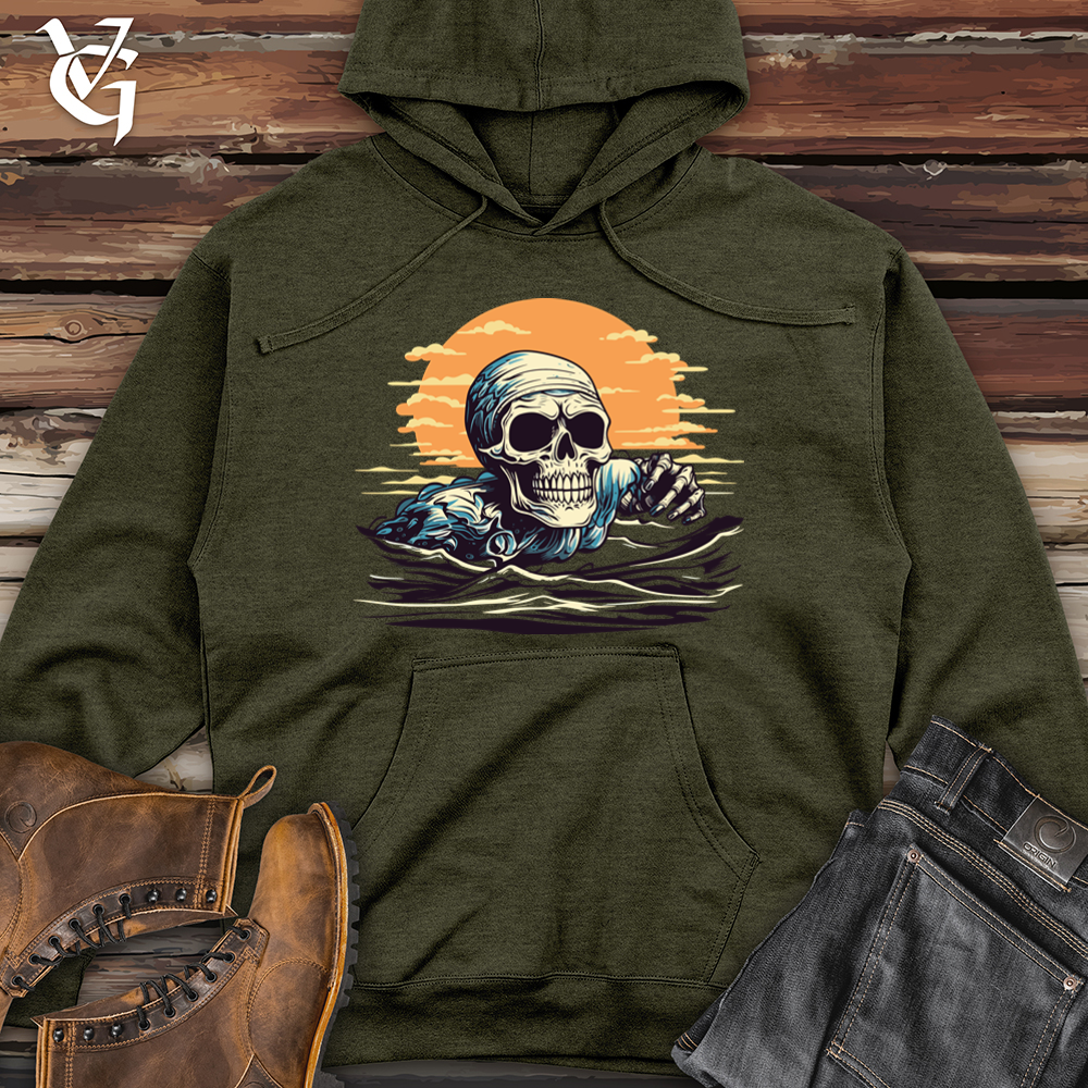 Retro Aquatic Adventure Midweight Hooded Sweatshirt