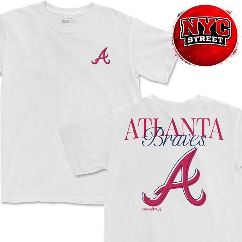 Atlanta Braves MLB Stamp Two Sided Shirt