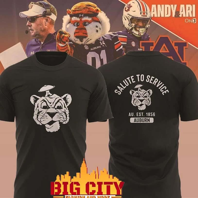 Auburn Tigers 2025 salute to service shirt