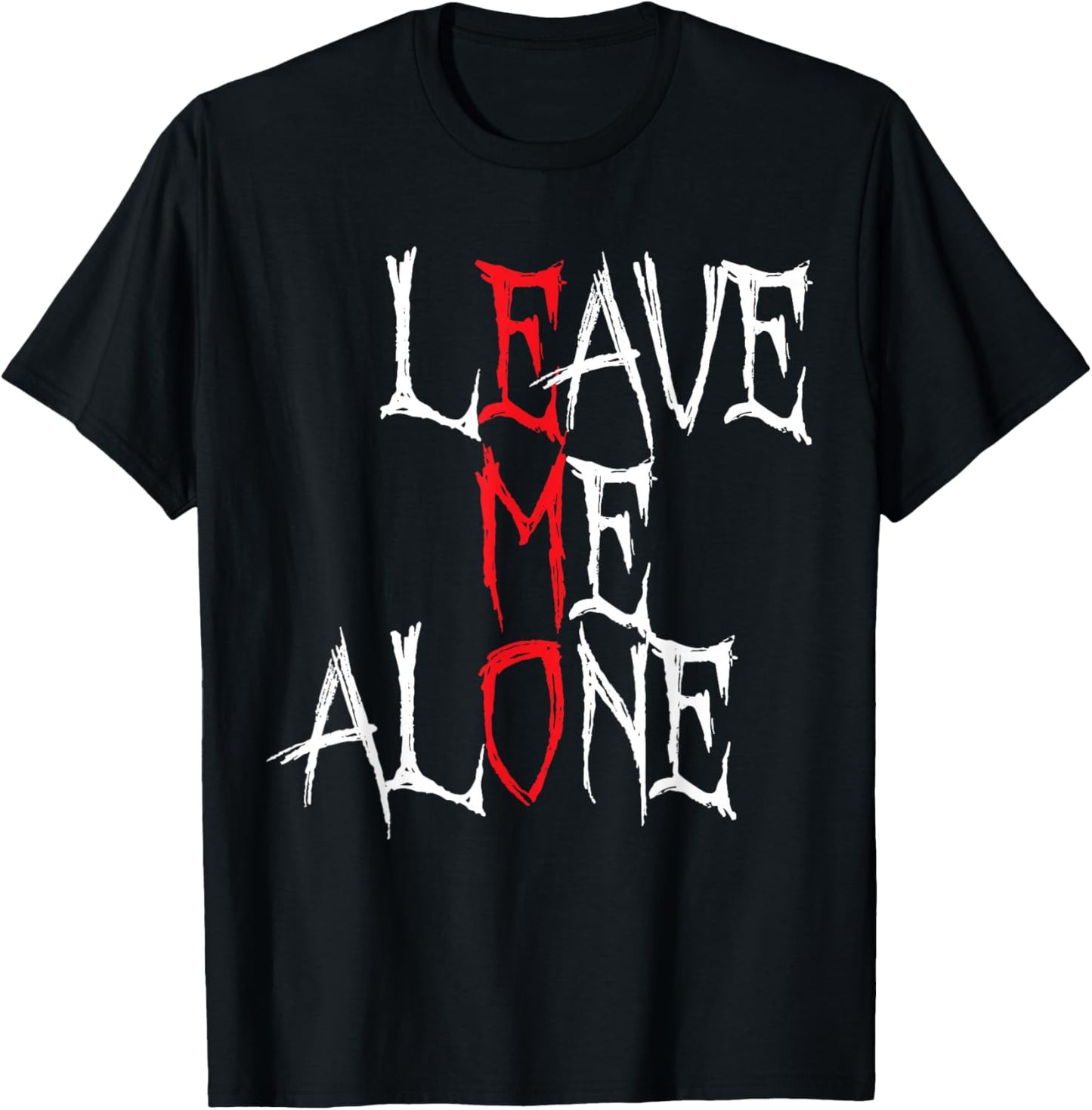 Leave me Alone Emo Aesthetic Goth Scene Alternative Music T-Shirt