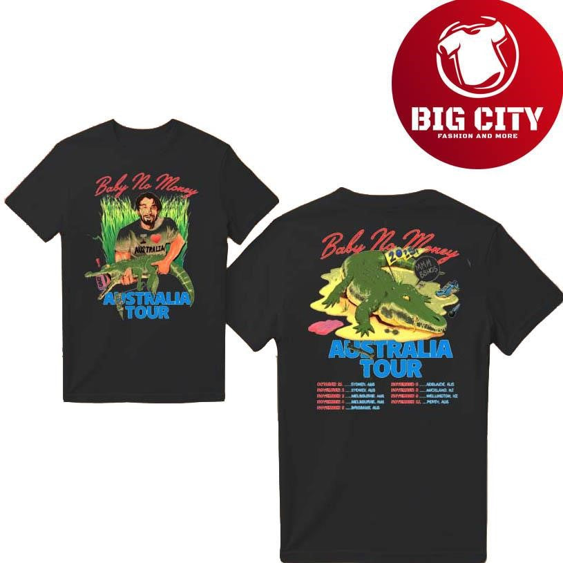 BBNO$ Baby No Money Australia Tour 2025 Two Sided Shirt