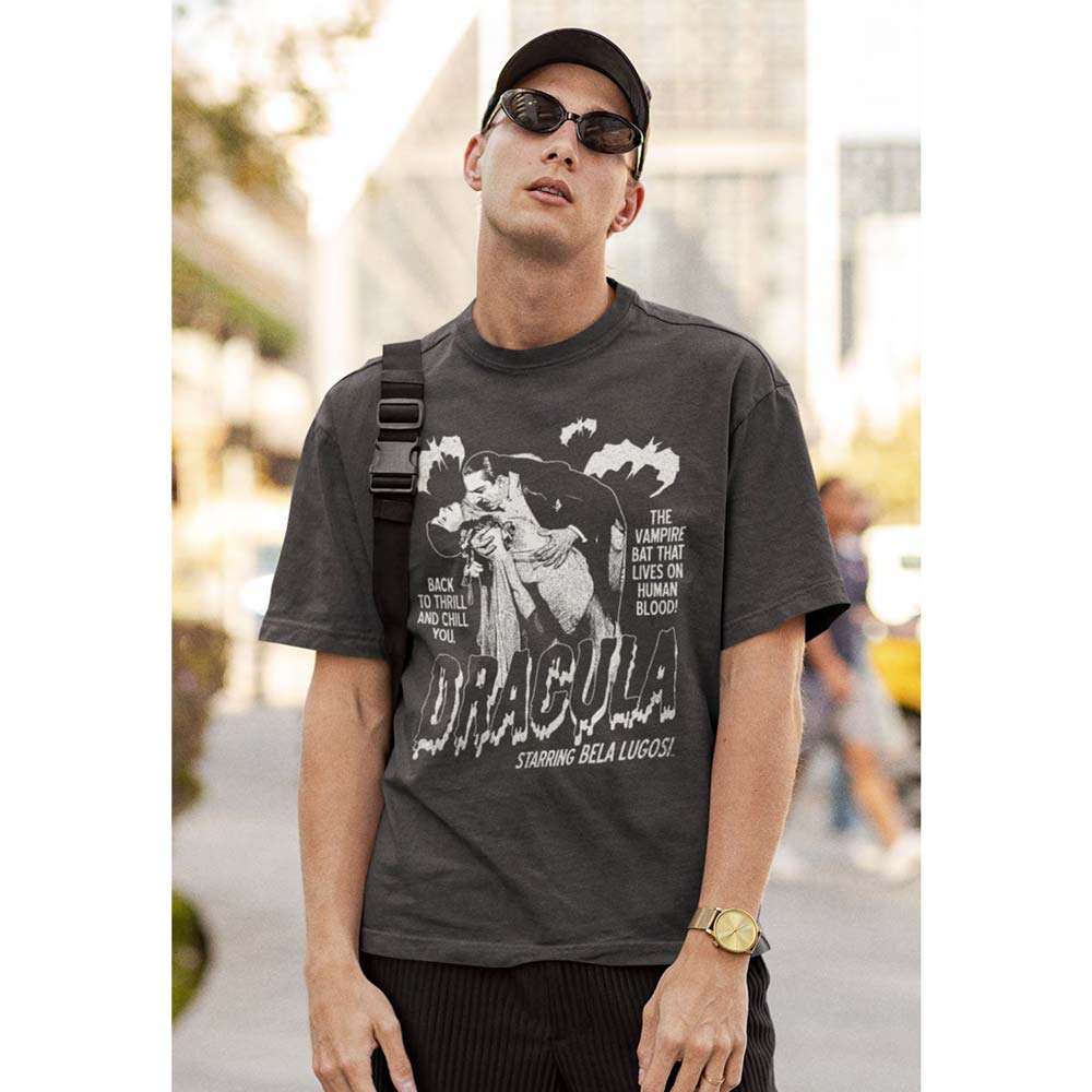 BELA LUGOSI Unisex T-Shirt, Single Color Dracula With Bats