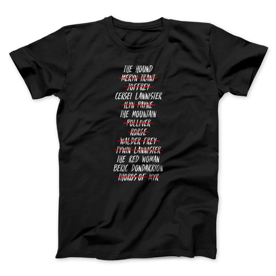 Arya's Kill List Men/Unisex T-Shirt