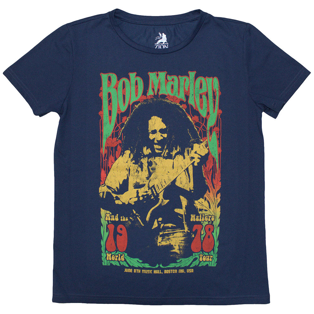 Bob Marley Ladies Slim Fit T-Shirt: 1978