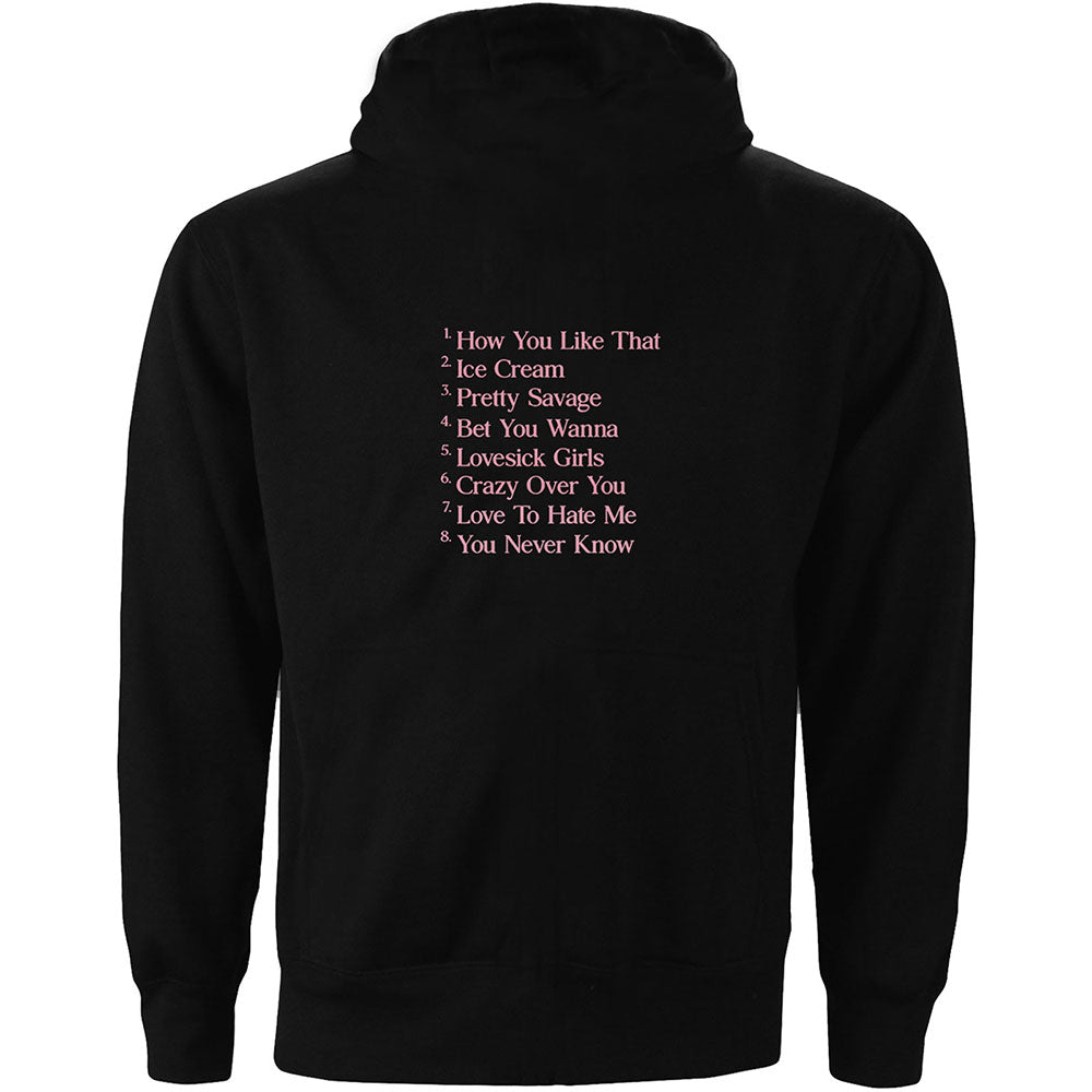 BlackPink Unisex Pullover Hoodie: The Album Tracklist (Back Print)
