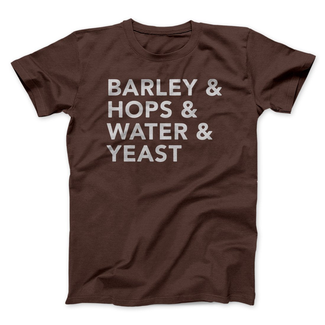 Barley & Hops & Water & Yeast Men/Unisex T-Shirt