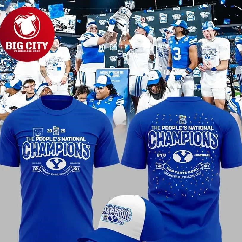 BYU Cougars POP-TARTS Bowl Champions Two Sided Shirt