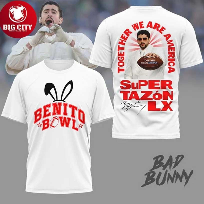 Bad Bunny Benito Bowl Signature Two Sided Shirt