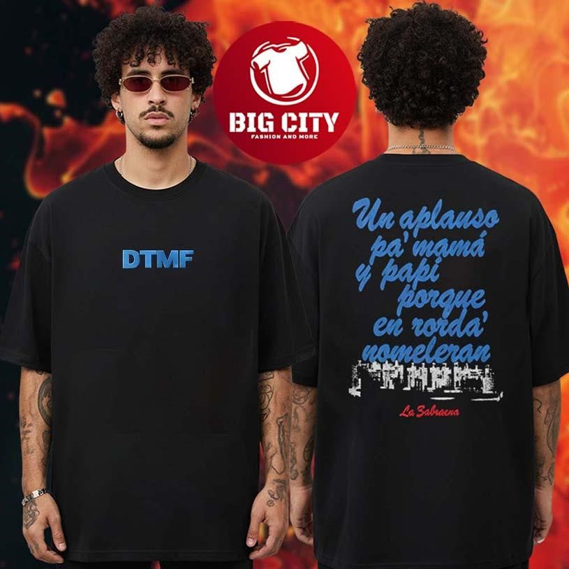 Bad Bunny Mexico DtMF World Tour GNP Seguro Two Sided Shirt