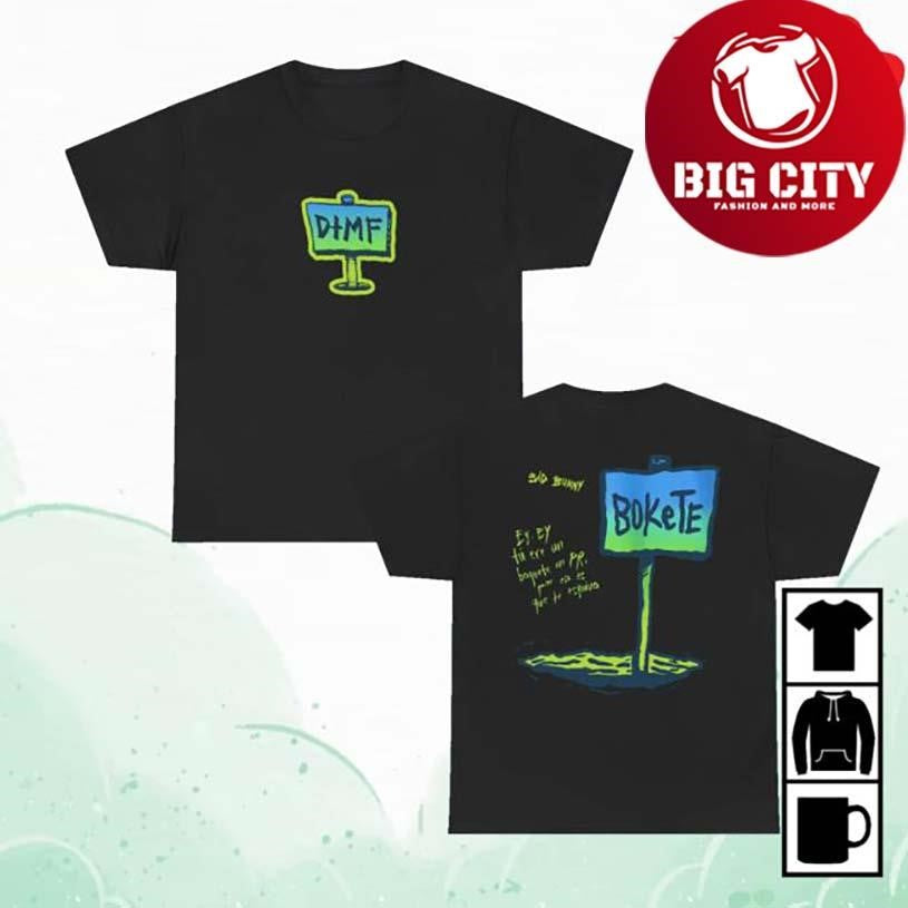Bad Bunny World Tour Signage Graphic Two Sided Shirt