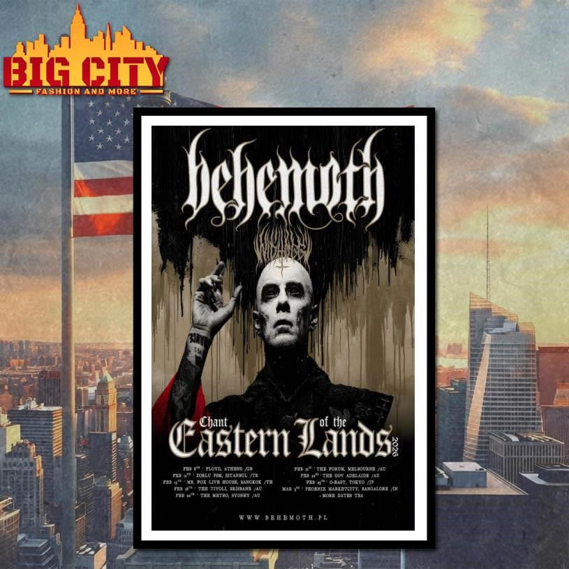 Behemoth Tour Feb 2026 Poster Shirt
