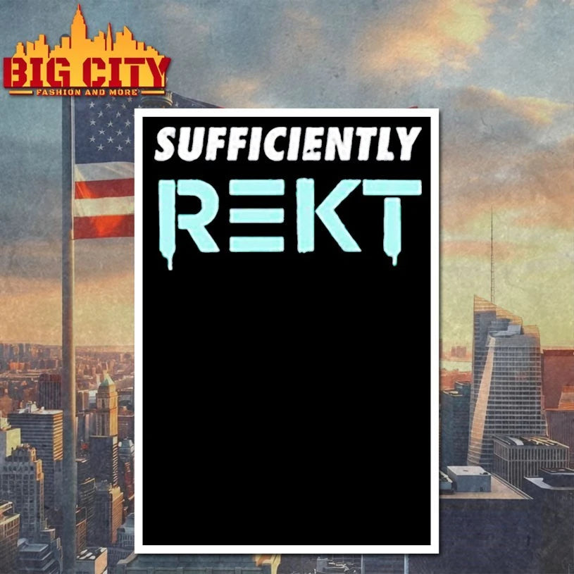 Benjamin Cowen Wearing Sufficiently Rekt shirt