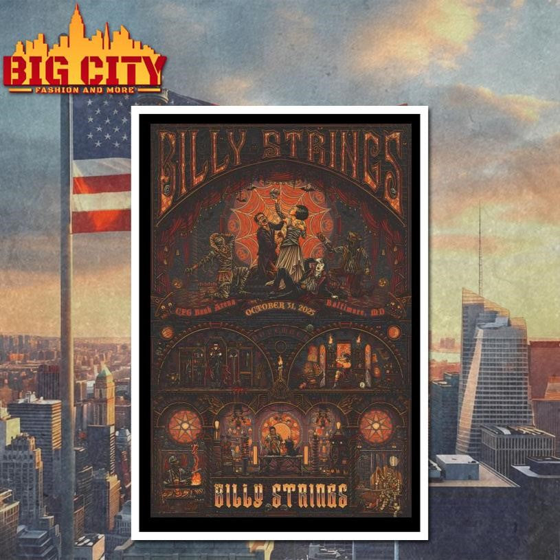 Billy Strings Nov 01 2025 The CFG Bank Arena Baltimore, MD Tour Poster Shirt