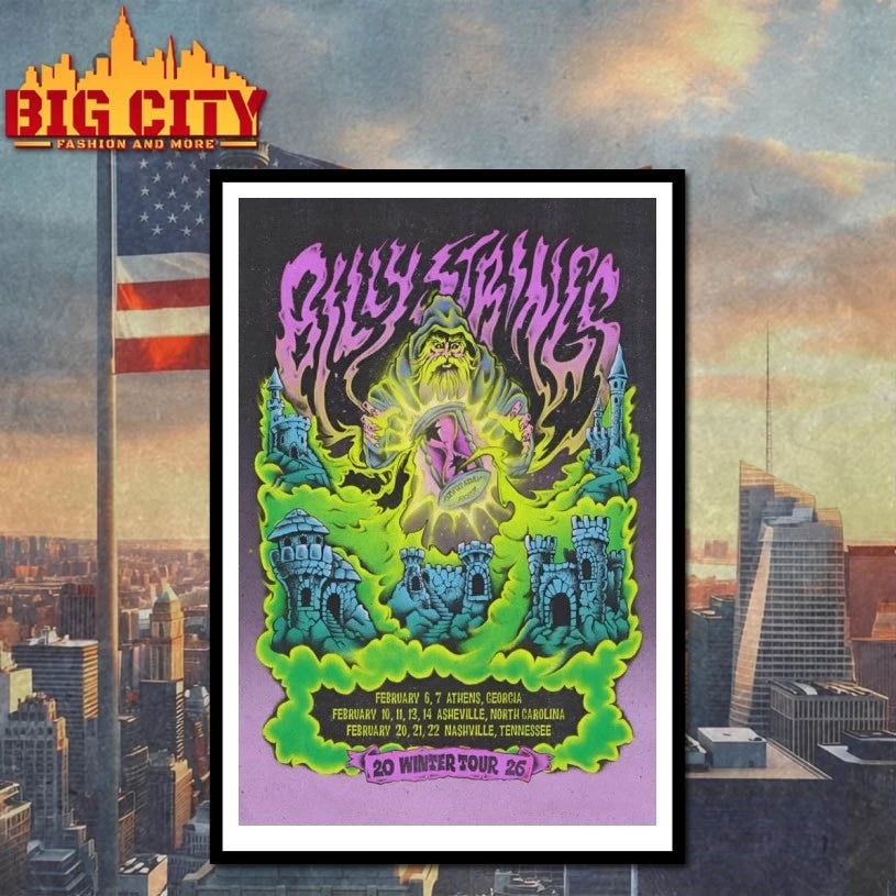 Billy Strings Winter Tour 25 Poster shirt
