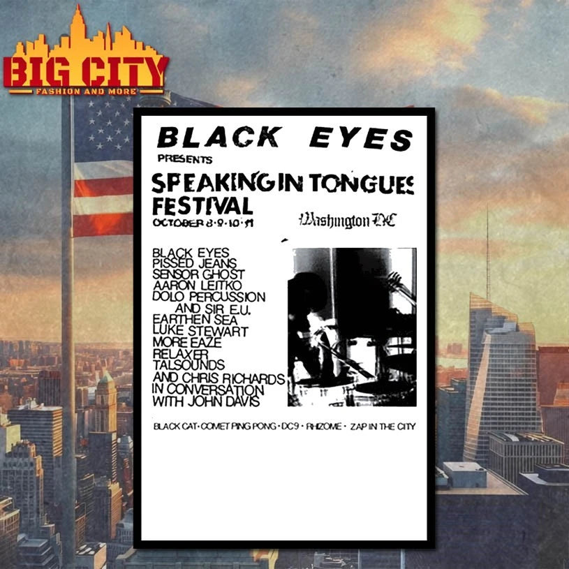 Black Eyes Dischord Speaking In Tongues Festival 2025 Shirt